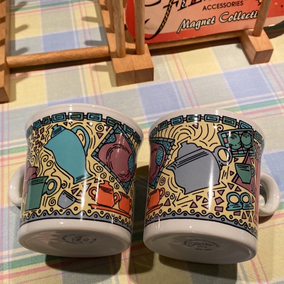 Pair of Betty Crocker Fiestaware Dancing lady mugs - Picture 5 of 7